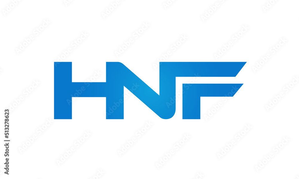 HNF letters Joined logo design connect letters with chin logo logotype icon concept HNF letters Joined logo design connect letters with chin logo logotype icon concept