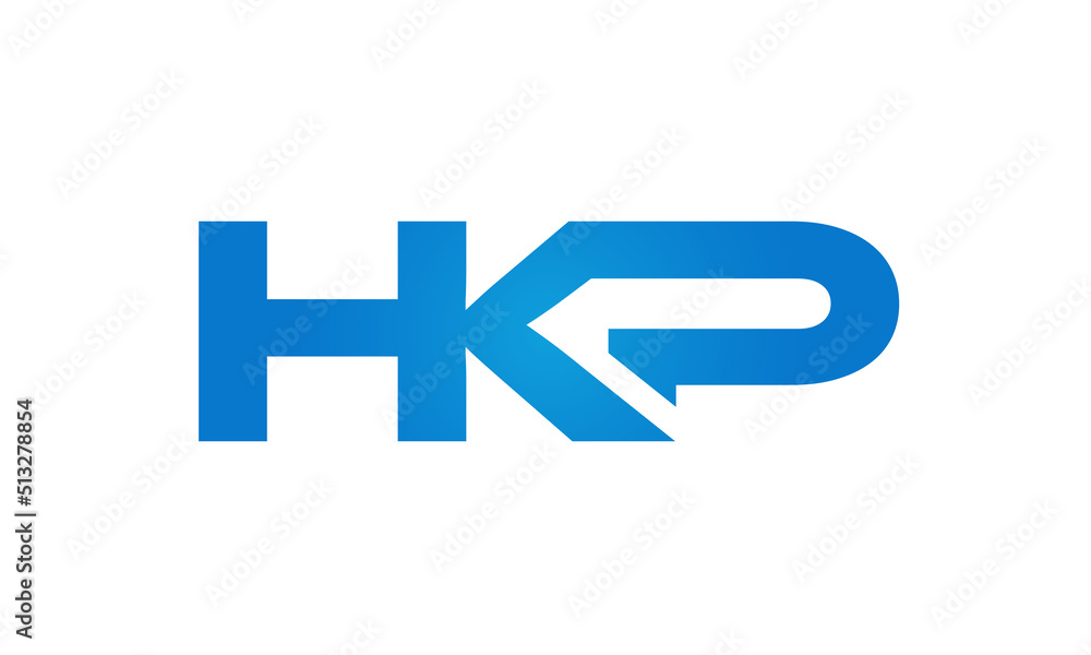 HKP letters Joined logo design connect letters with chin logo logotype icon concept HKP letters Joined logo design connect letters with chin logo logotype icon concept