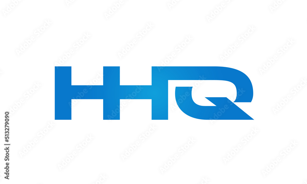 HHQ letters Joined logo design connect letters with chin logo logotype icon concept HHQ letters Joined logo design connect letters with chin logo logotype icon concept