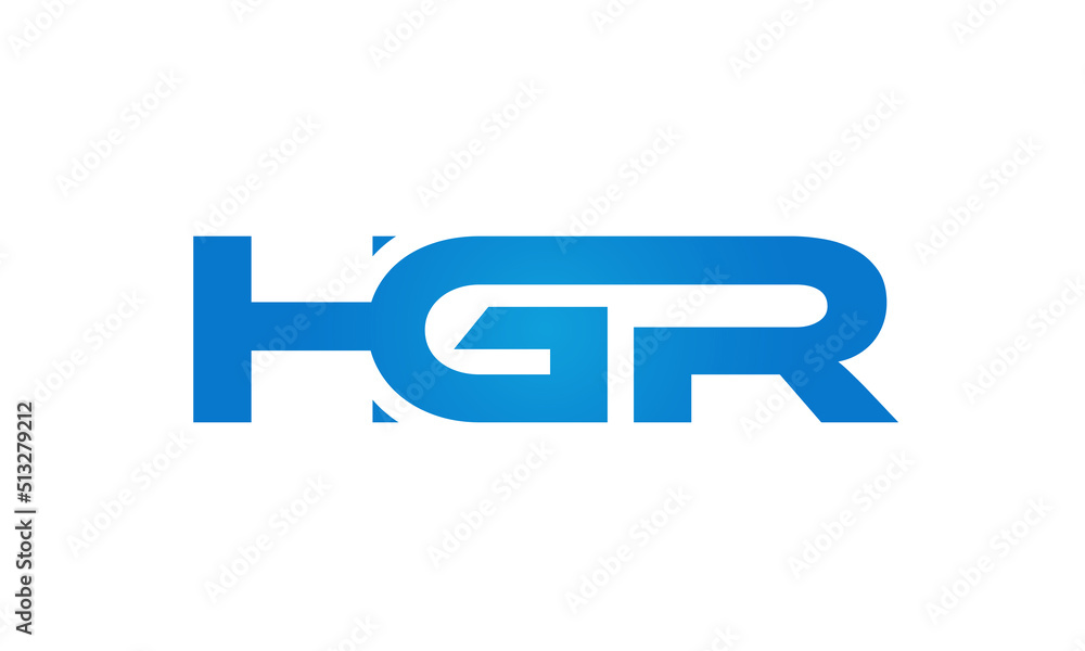 HGR letters Joined logo design connect letters with chin logo logotype icon concept HGR letters Joined logo design connect letters with chin logo logotype icon concept