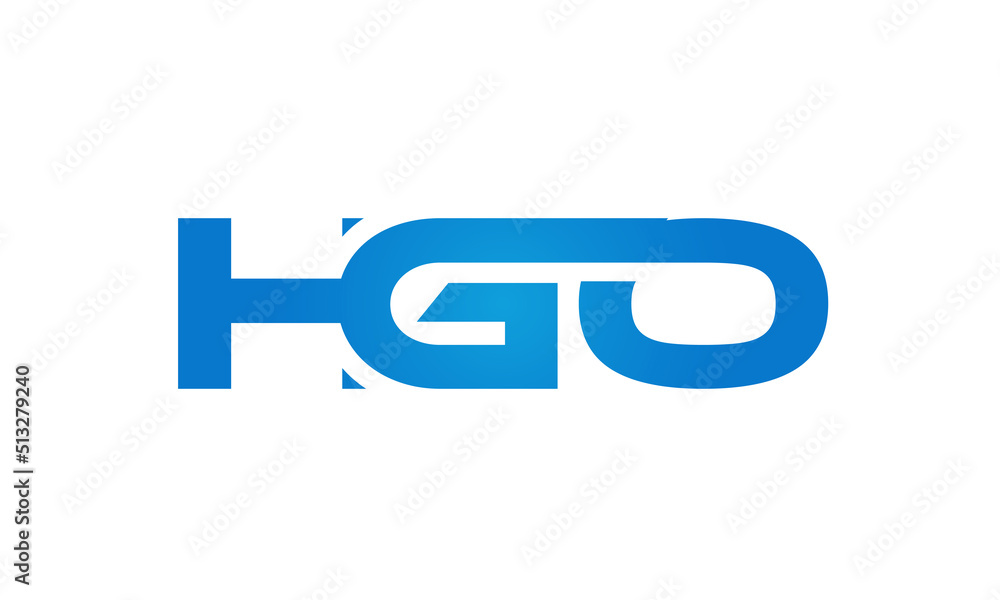HGO letters Joined logo design connect letters with chin logo logotype icon concept HGO letters Joined logo design connect letters with chin logo logotype icon concept