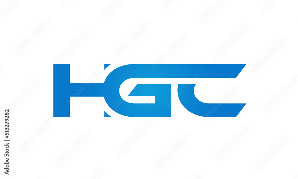 HGC letters Joined logo design connect letters with chin logo logotype icon concept HGC letters Joined logo design connect letters with chin logo logotype icon concept