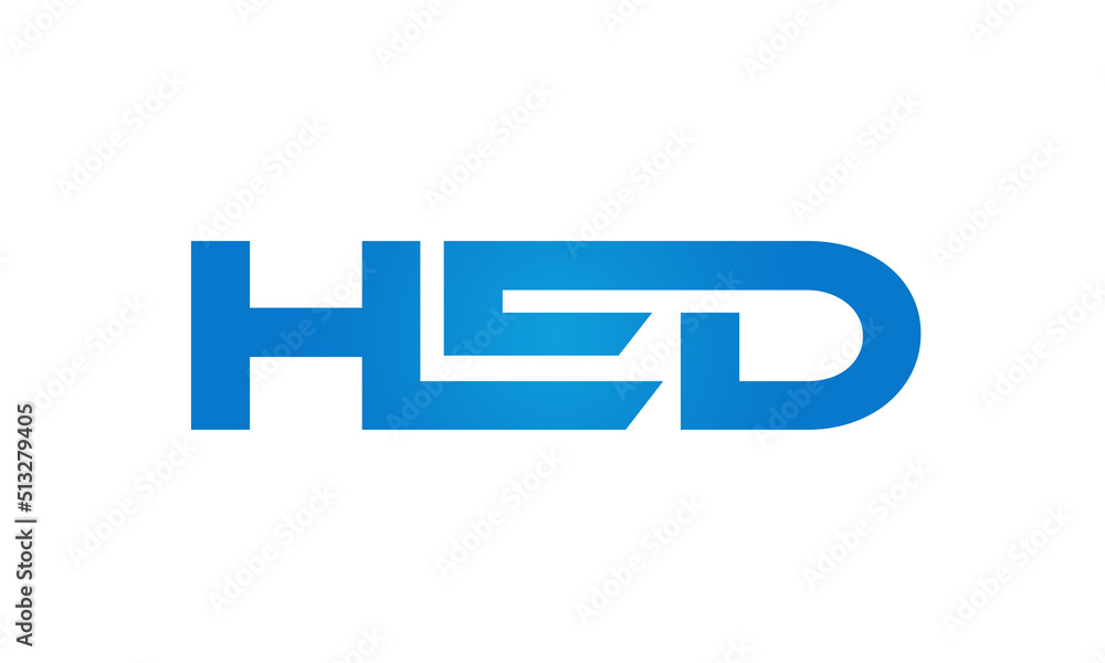 HED letters Joined logo design connect letters with chin logo logotype icon concept HED letters Joined logo design connect letters with chin logo logotype icon concept