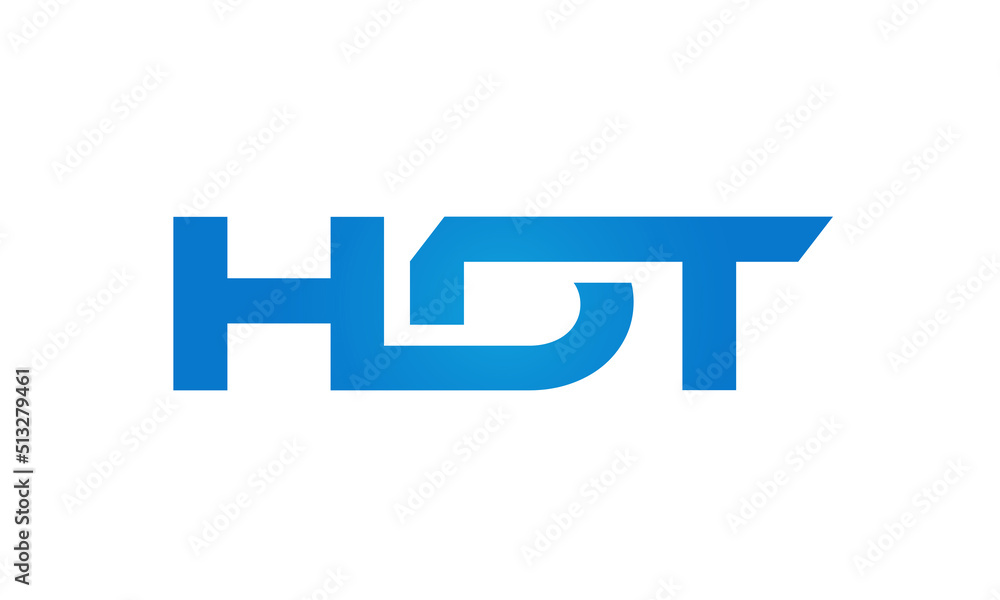 HDT letters Joined logo design connect letters with chin logo logotype icon concept HDT letters Joined logo design connect letters with chin logo logotype icon concept