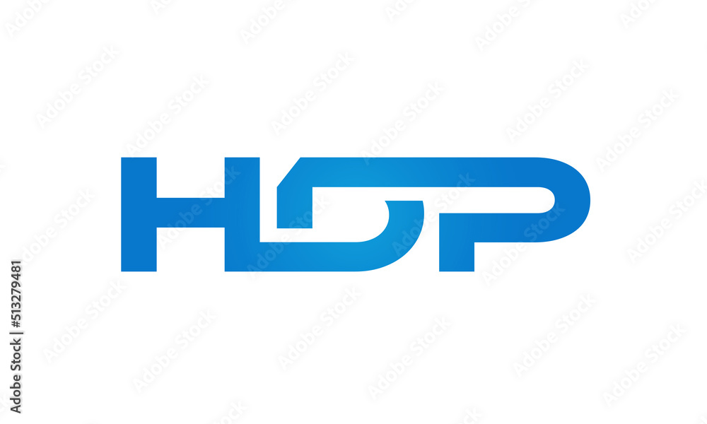 HDP letters Joined logo design connect letters with chin logo logotype icon concept HDP letters Joined logo design connect letters with chin logo logotype icon concept