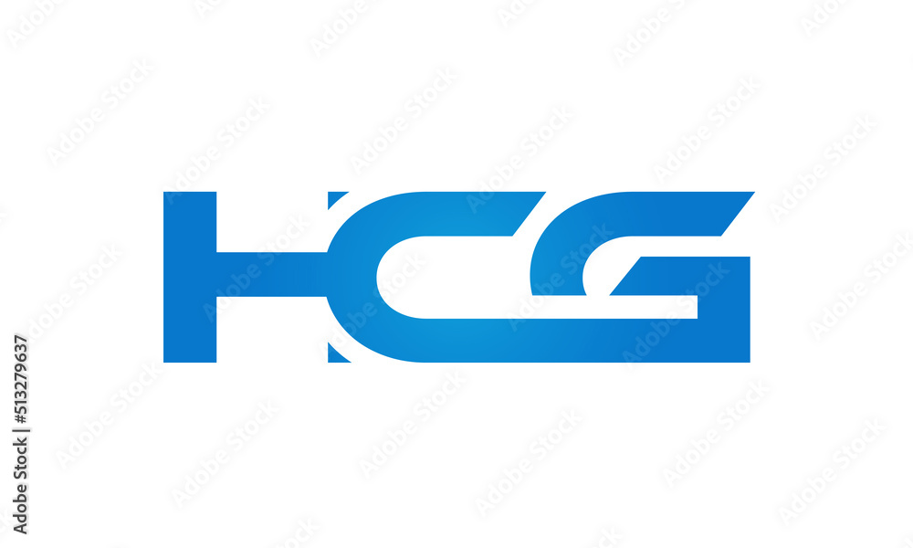 HCG letters Joined logo design connect letters with chin logo logotype icon concept HCG letters Joined logo design connect letters with chin logo logotype icon concept