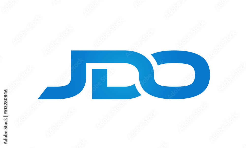 JDO letters Joined logo design connect letters with chin logo logotype icon concept JDO letters Joined logo design connect letters with chin logo logotype icon concept