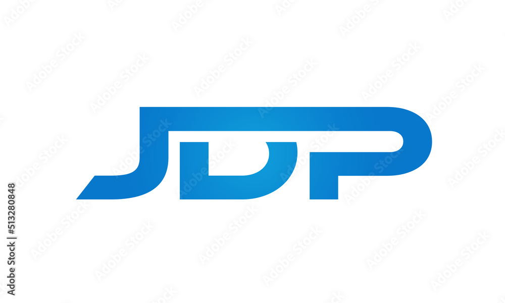 JDP letters Joined logo design connect letters with chin logo logotype icon concept JDP letters Joined logo design connect letters with chin logo logotype icon concept