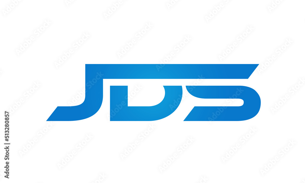 JDS letters Joined logo design connect letters with chin logo logotype icon concept JDS letters Joined logo design connect letters with chin logo logotype icon concept
