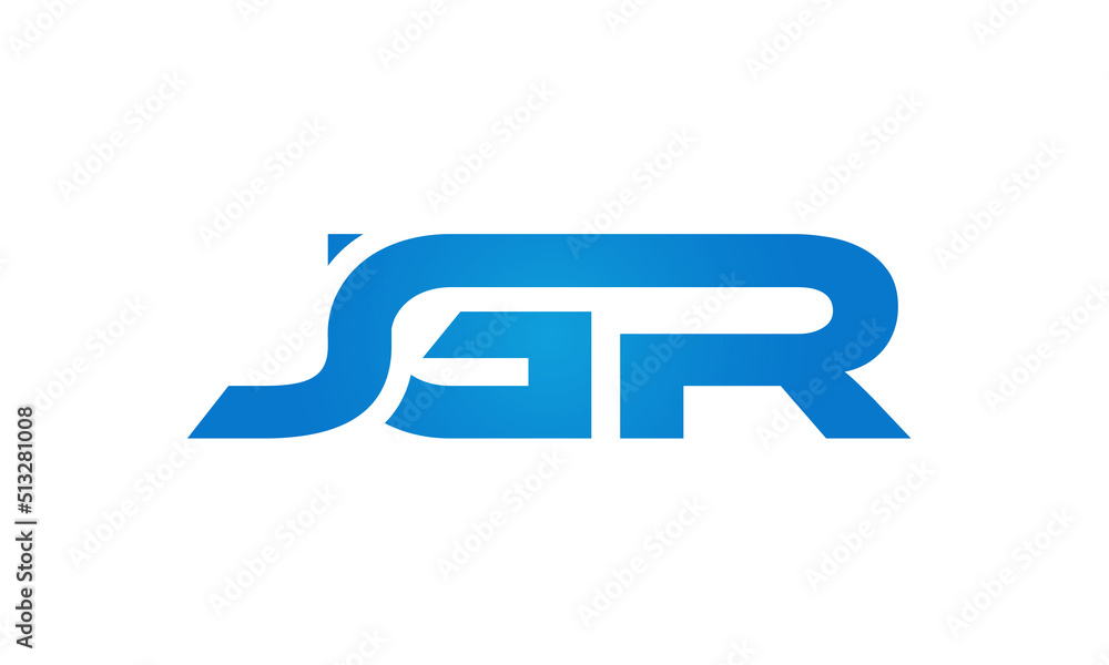 JGR letters Joined logo design connect letters with chin logo logotype icon concept JGR letters Joined logo design connect letters with chin logo logotype icon concept