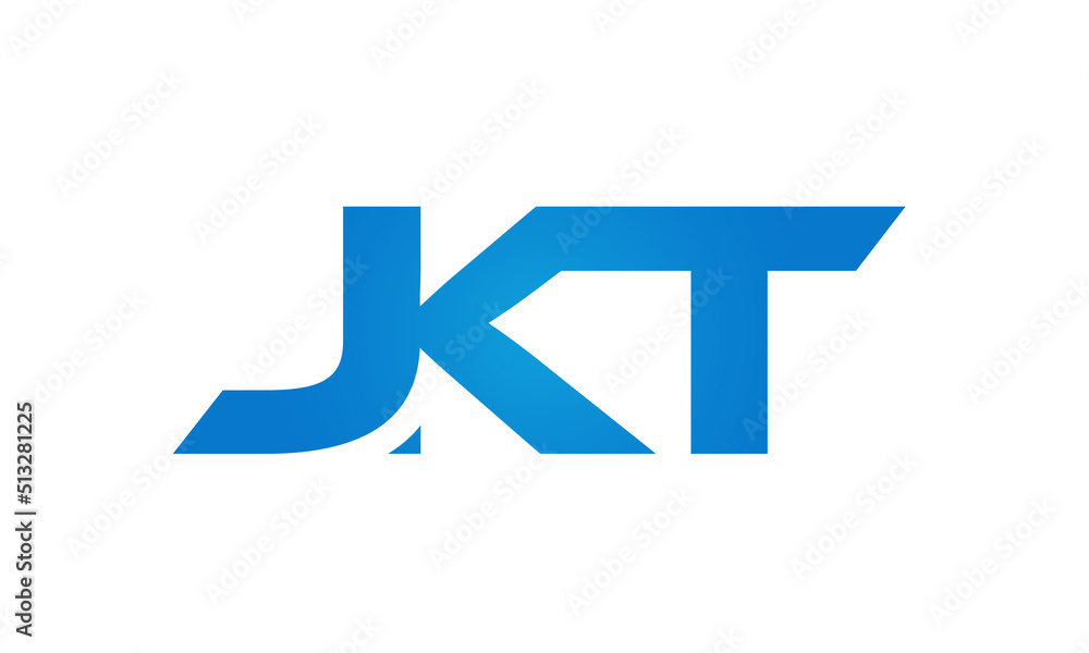 JKT letters Joined logo design connect letters with chin logo logotype icon concept JKT letters Joined logo design connect letters with chin logo logotype icon concept