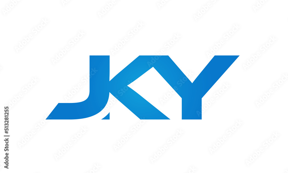 JKY letters Joined logo design connect letters with chin logo logotype icon concept JKY letters Joined logo design connect letters with chin logo logotype icon concept