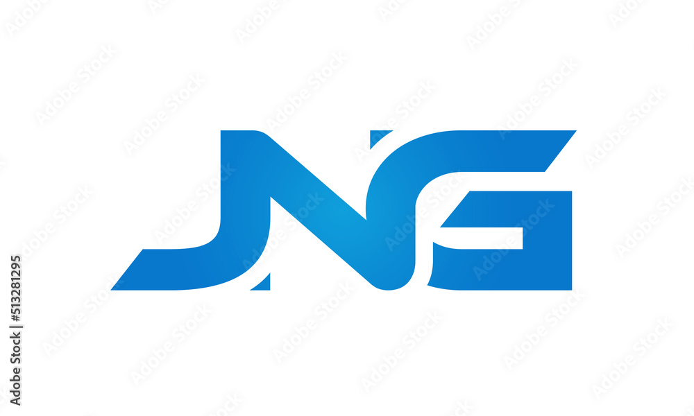 JNG letters Joined logo design connect letters with chin logo logotype icon concept JNG letters Joined logo design connect letters with chin logo logotype icon concept