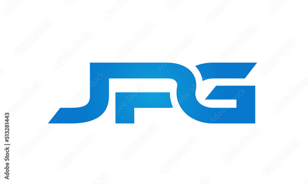 JPG letters Joined logo design connect letters with chin logo logotype icon concept JPG letters Joined logo design connect letters with chin logo logotype icon concept