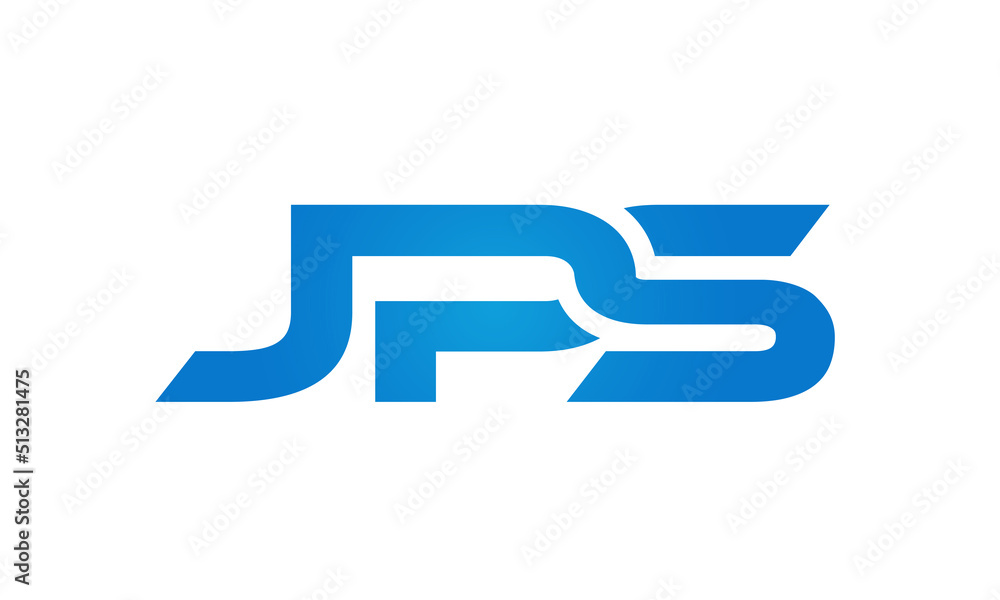 JPS letters Joined logo design connect letters with chin logo logotype icon concept JPS letters Joined logo design connect letters with chin logo logotype icon concept