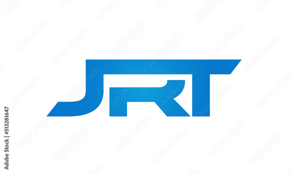 JRT letters Joined logo design connect letters with chin logo logotype icon concept JRT letters Joined logo design connect letters with chin logo logotype icon concept
