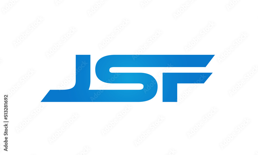 JSF letters Joined logo design connect letters with chin logo logotype icon concept JSF letters Joined logo design connect letters with chin logo logotype icon concept