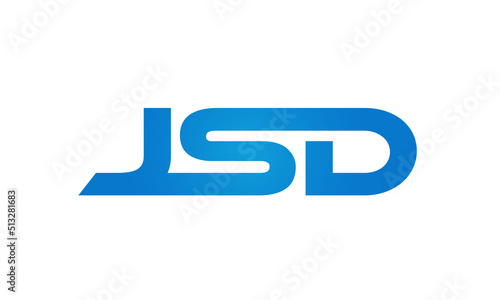 JSD letters Joined logo design connect letters with chin logo logotype icon concept photo