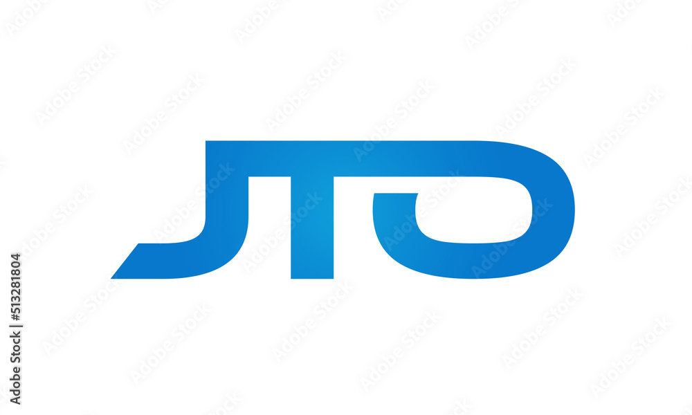JTO letters Joined logo design connect letters with chin logo logotype icon concept JTO letters Joined logo design connect letters with chin logo logotype icon concept