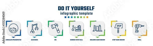 Print op canvas do it yourself concept infographic design template