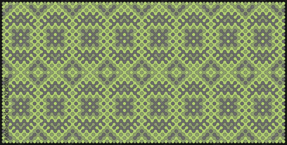 Multicolor truchet tiling connections illustration Multicolor truchet tiling connections illustration