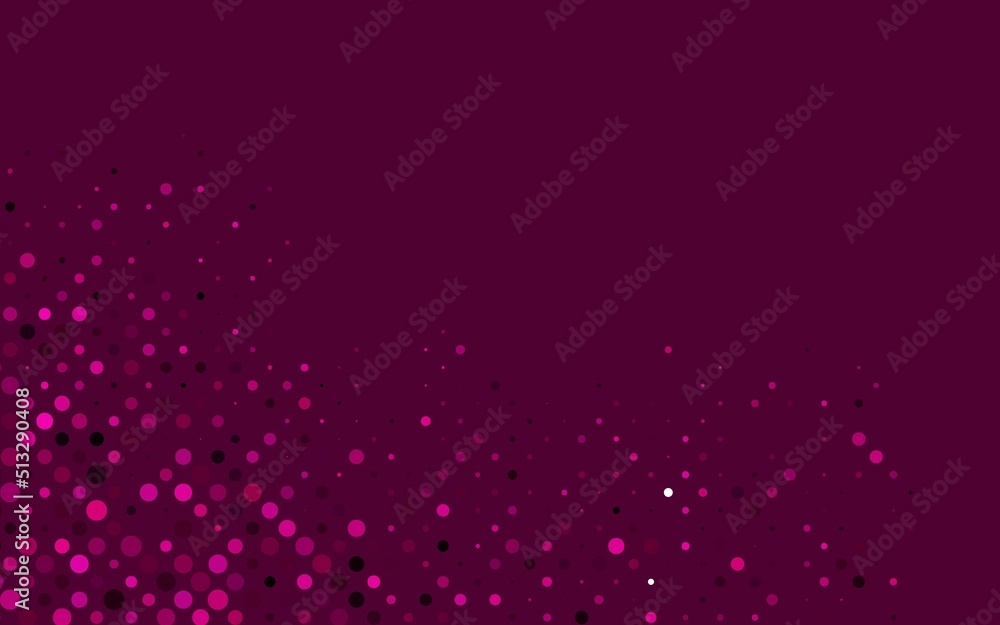 Light Pink vector backdrop with dots. Light Pink vector backdrop with dots.