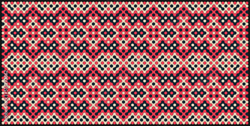 Wallpaper Mural Multicolor truchet tiling connections illustration Torontodigital.ca