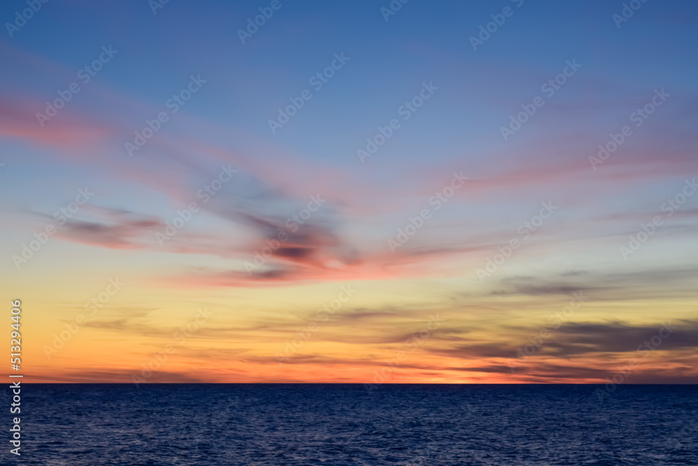 Fototapeta premium sunset over the sea