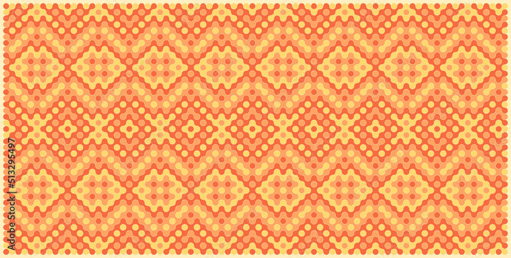 Multicolor truchet tiling connections illustration Multicolor truchet tiling connections illustration