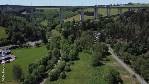 Ourtalbrücke in the district of Lommersweiler of the German-speaking municipality of Sankt Vith in the Belgian province of Liège photo