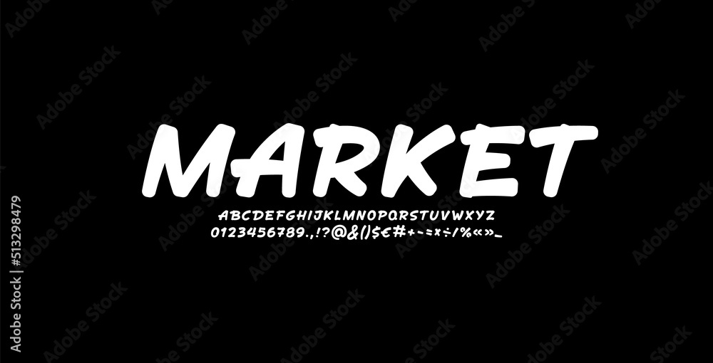 Obraz premium Comic bold font, script white alphabet, cursive typeface