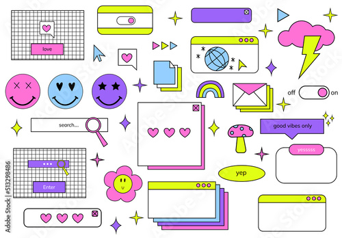 Big old pc window 90s set. Game Old pc aesthetic