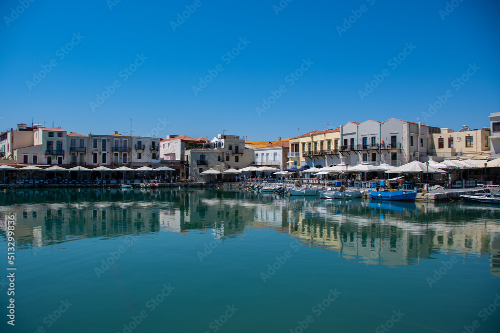 The old Venetian port of the Greek city of Rethymno