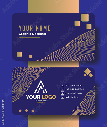 abstract luxury id card company template