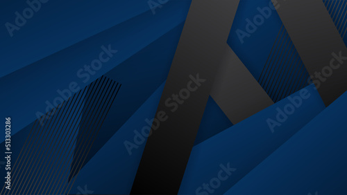 Blue and black tech corporate background