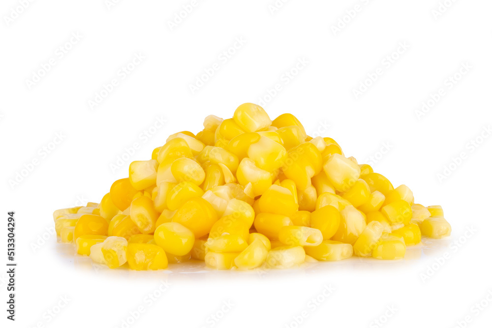 seed sweetcorn pile isolated on white background seed sweetcorn pile isolated on white background