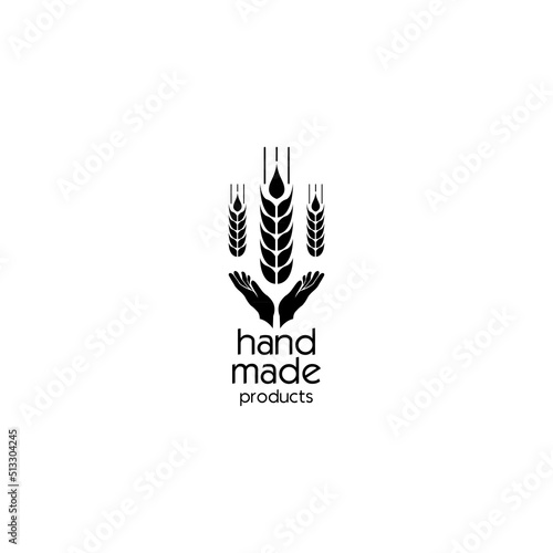 Handmade bakery products. Creative design Simple Sign or Symbol. Logo Template