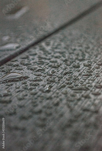 water drops on a table