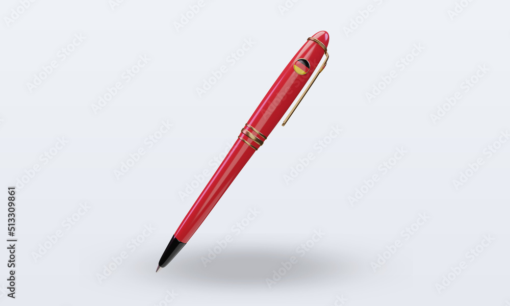 3d ballpoint Germany flag rendering front view 3d ballpoint Germany flag rendering front view