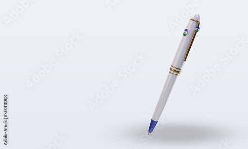 3d ballpoint Lesotho flag rendering right view