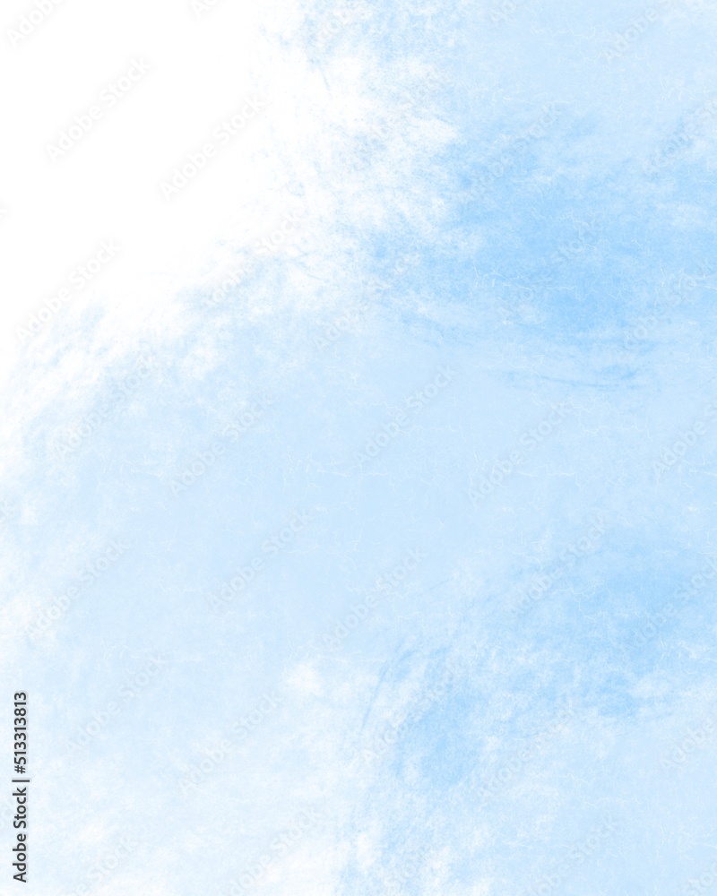 a drawing with a sky of pure blue color