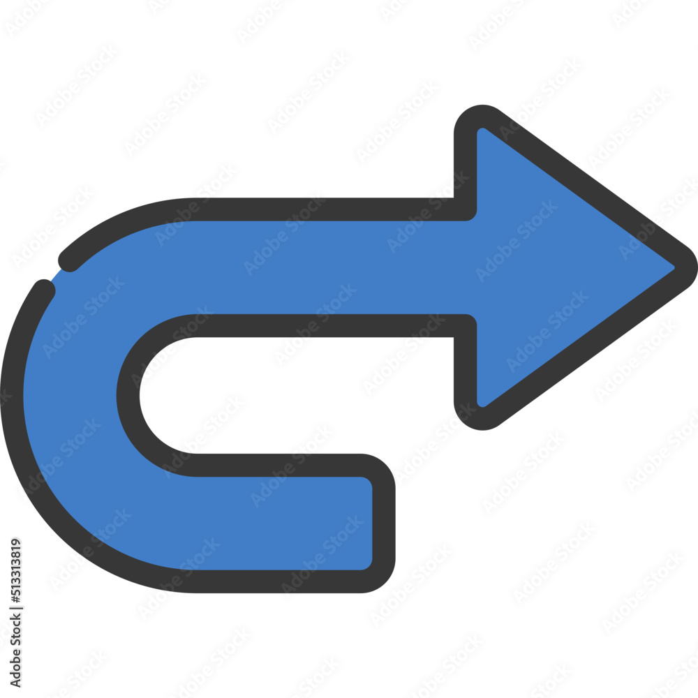 Curved Over Arrow Icon Curved Over Arrow Icon