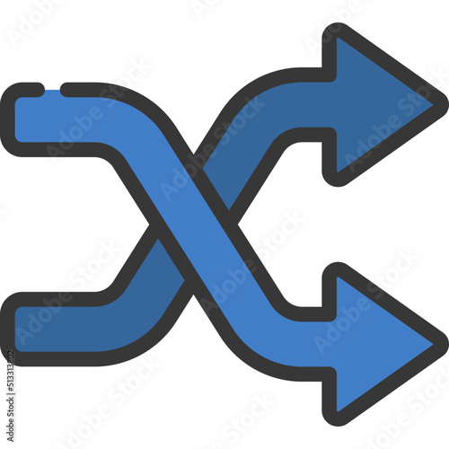 Shuffle Arrows Icon