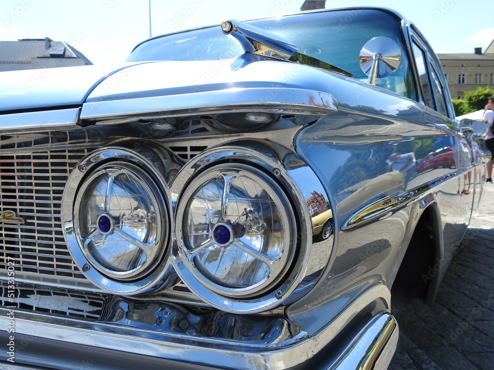 shiny classic american car