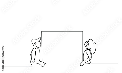 man and woman couple lifting a box together. house moving process couple concept.