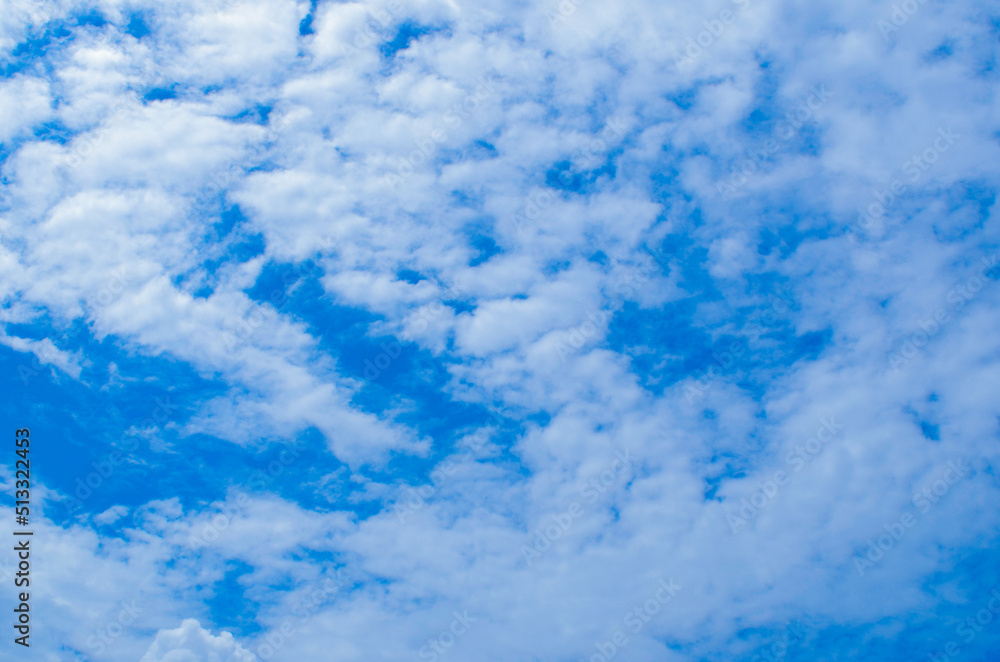 blue sky with clouds