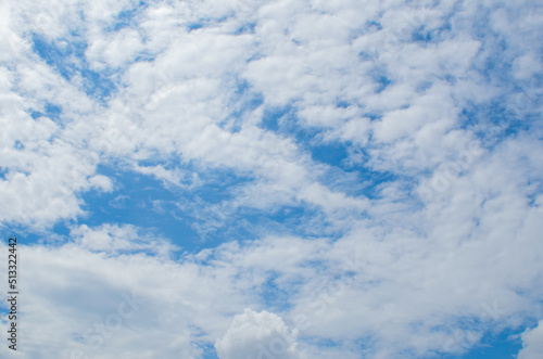 blue sky with clouds