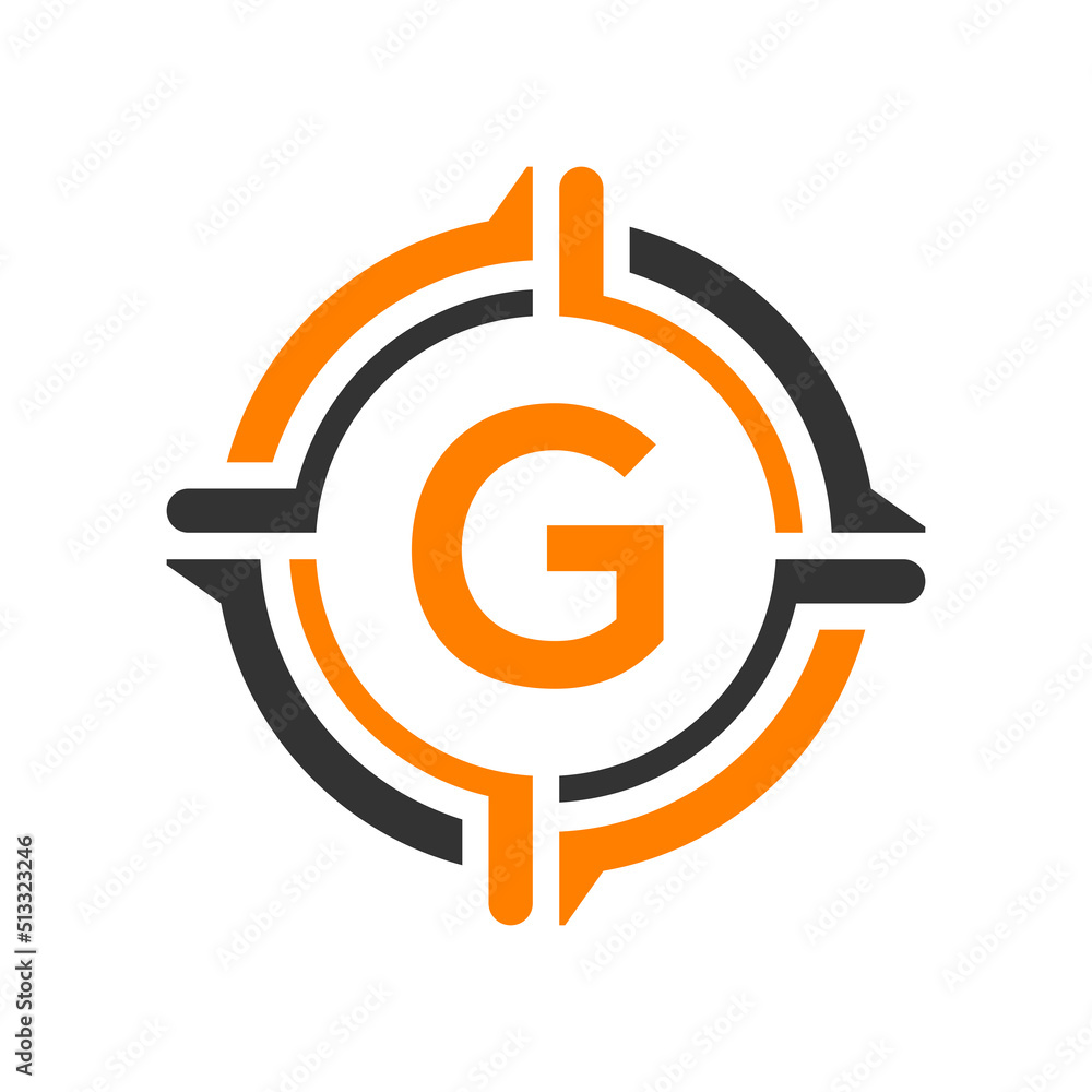 Initial G letter Logo Design vector Template. Abstract Letter G logo Design Initial G letter Logo Design vector Template. Abstract Letter G logo Design
