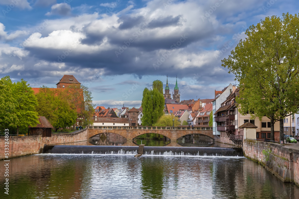 Max bridge (Maxbrucke), Nuremberg, Germany