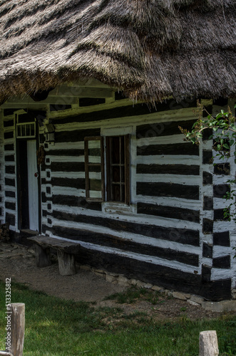 Drewniany wiejski dom 